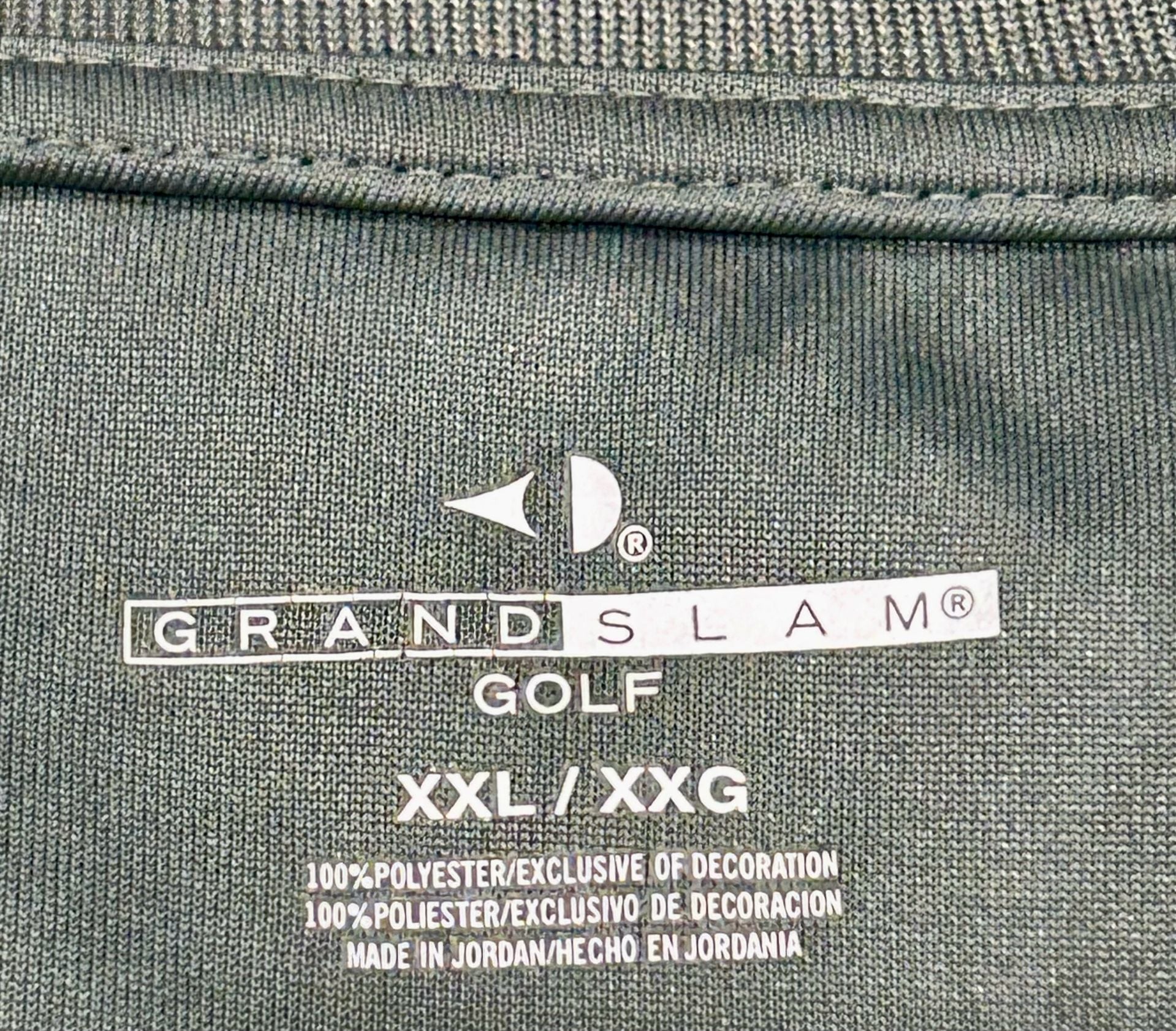 Grand Slam Golf Polo Shirt Size XXL Striped Gray Polyester 3