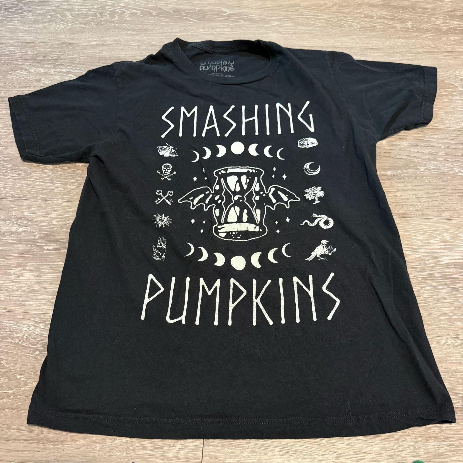 Smashing Pumpkins T-Shirt Size M Black Graphic Band Tee 2