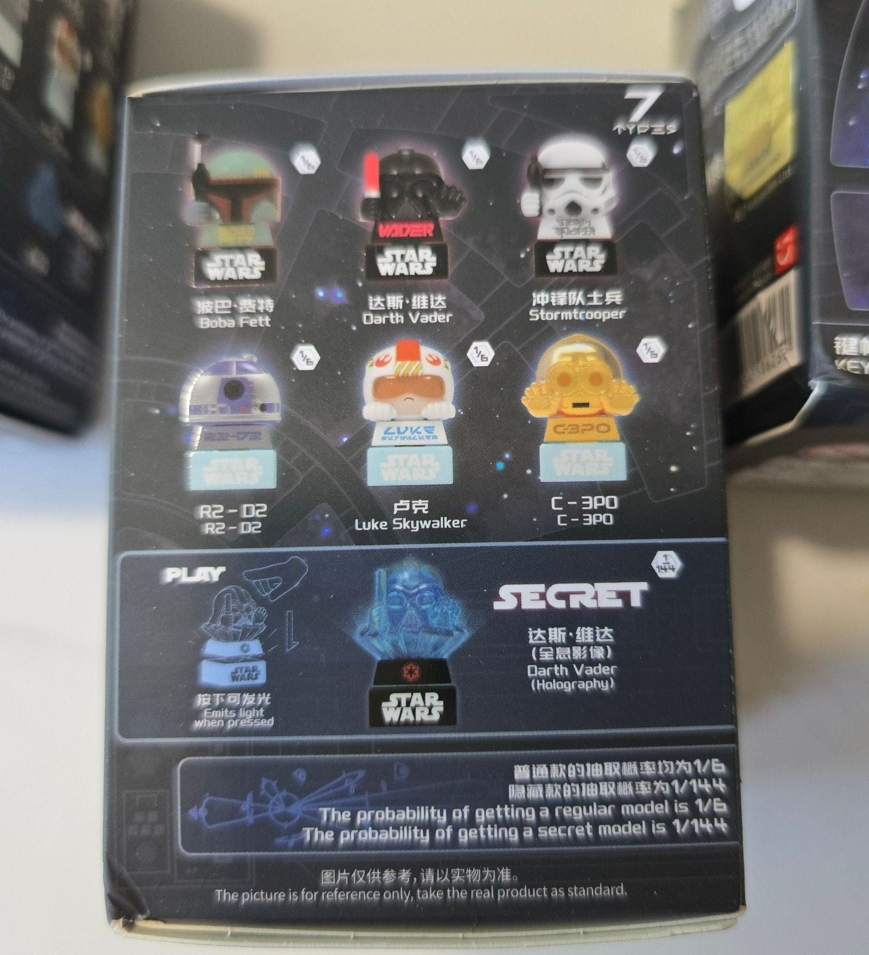 Star Wars Darth Vader Keycap Surprise Box Lot Of 4 3
