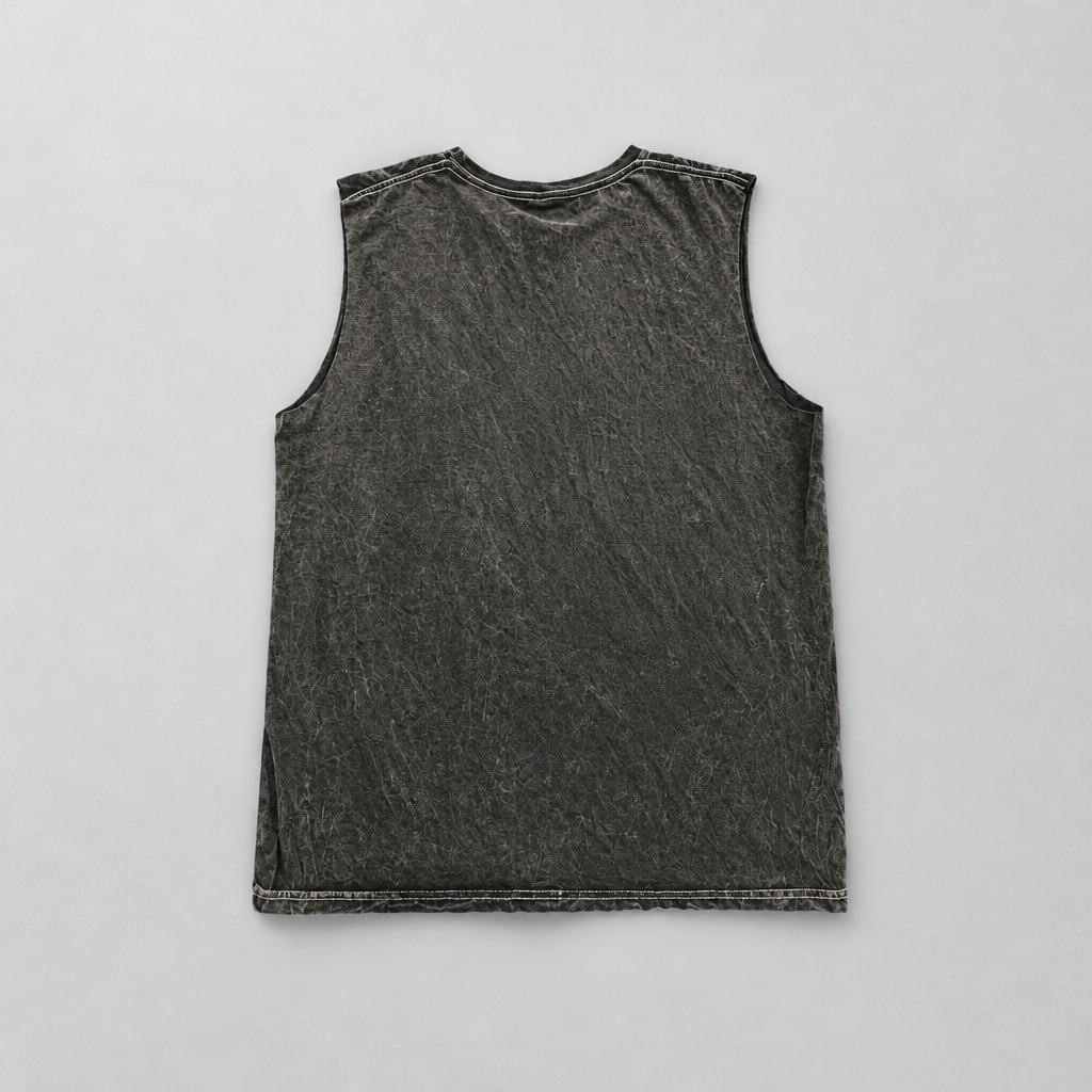 Shelby GT350 Japan Acid Wash Tank Top Size L Black 8
