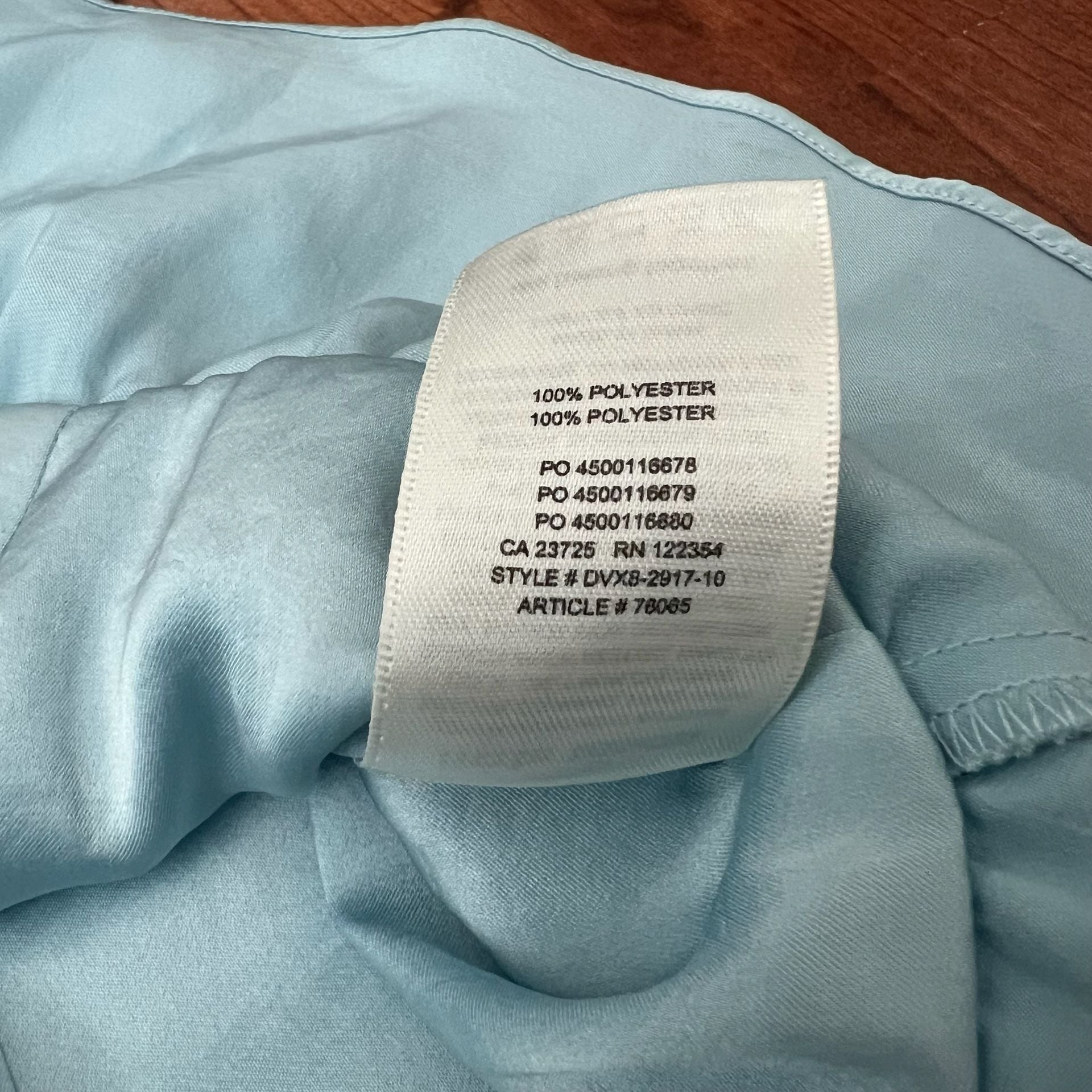 Little Moon Aritzia Blouse Size M Blue Satin Ruffle Crystal Buttons Peplum 7