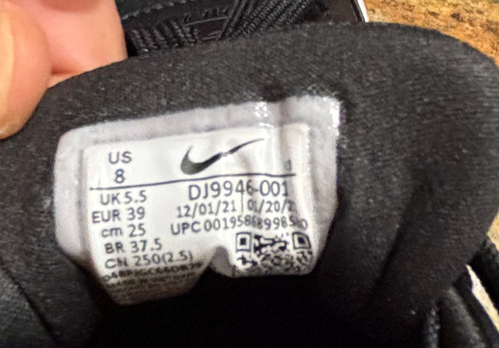Nike Air Force 1 PLT.AF.ORM Size 8w Black Leather Platform 3