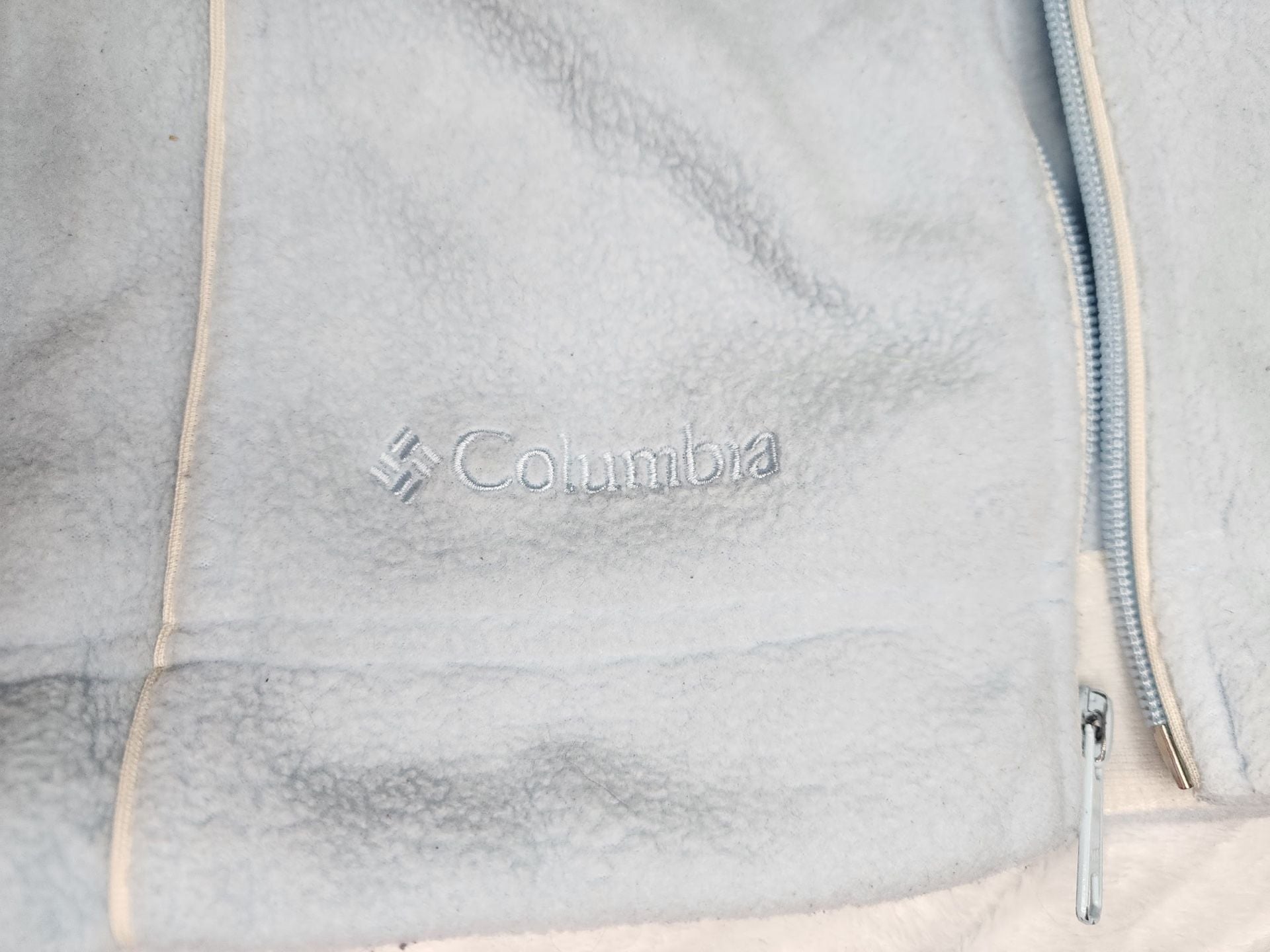 Columbia Full Zip Fleece Hoodie Light Blue 3