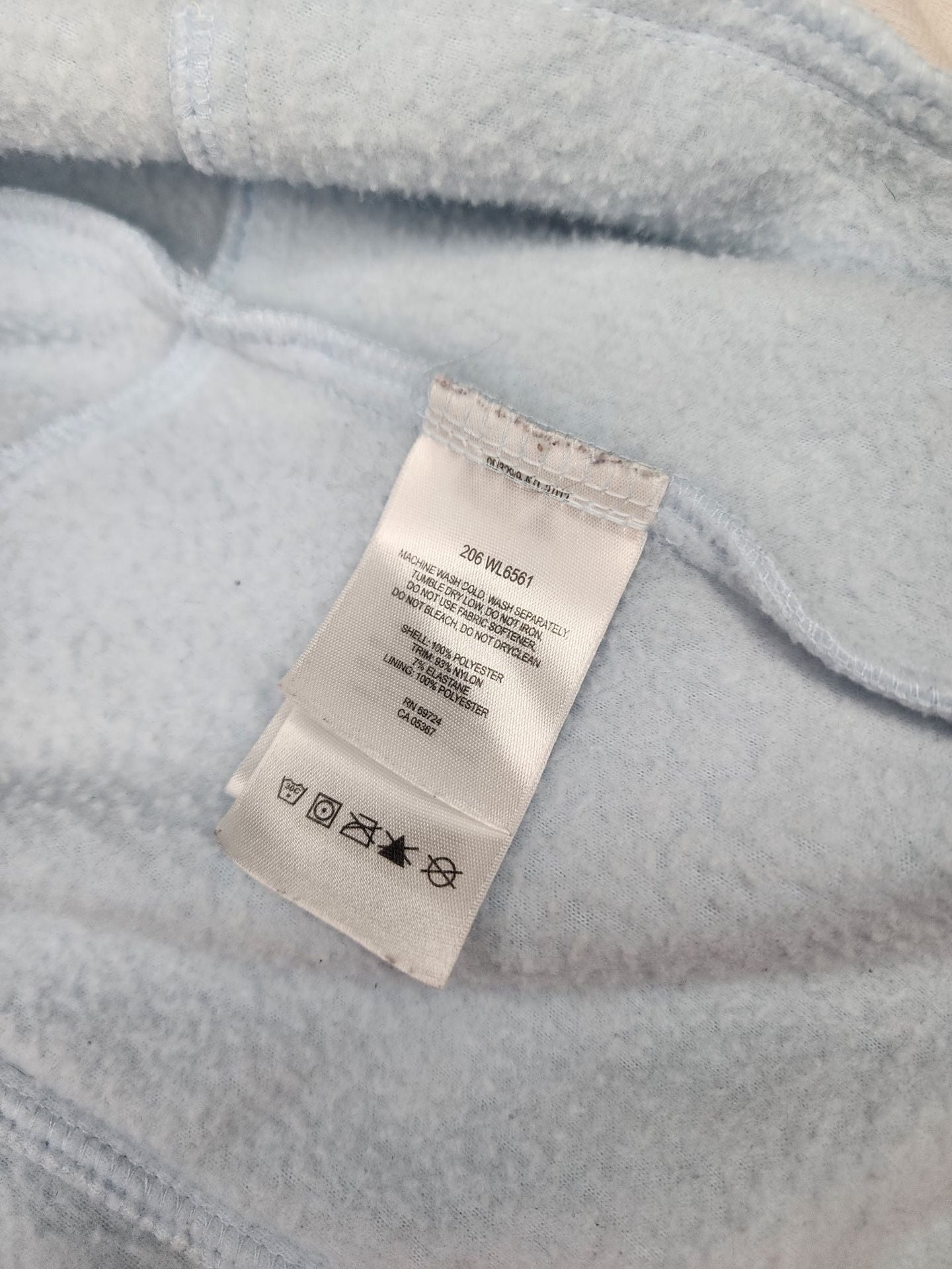 Columbia Full Zip Fleece Hoodie Light Blue 4