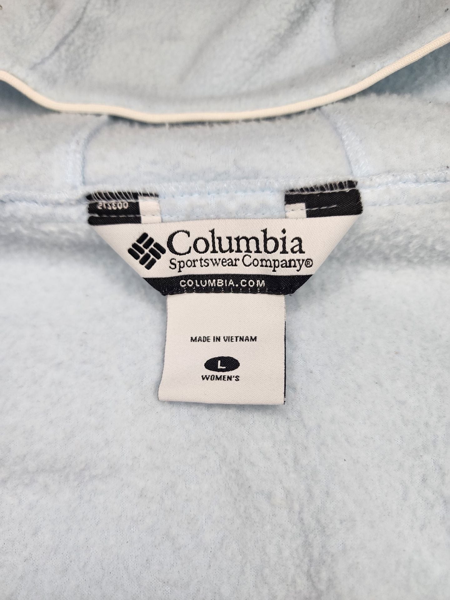 Columbia Full Zip Fleece Hoodie Light Blue 5