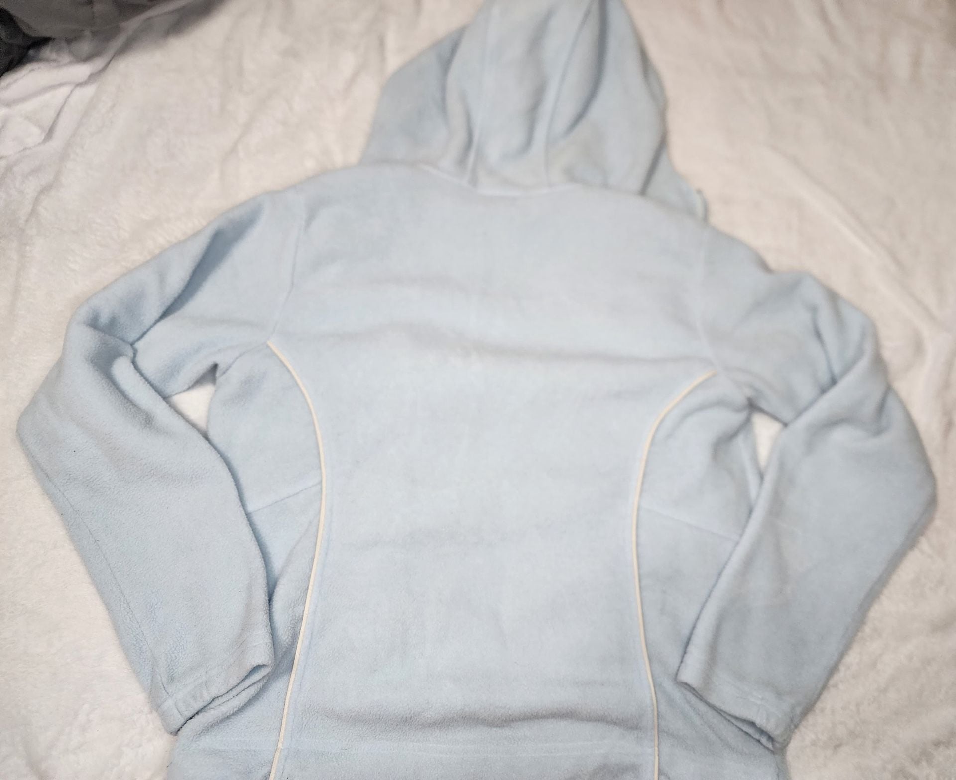 Columbia Full Zip Fleece Hoodie Light Blue 6