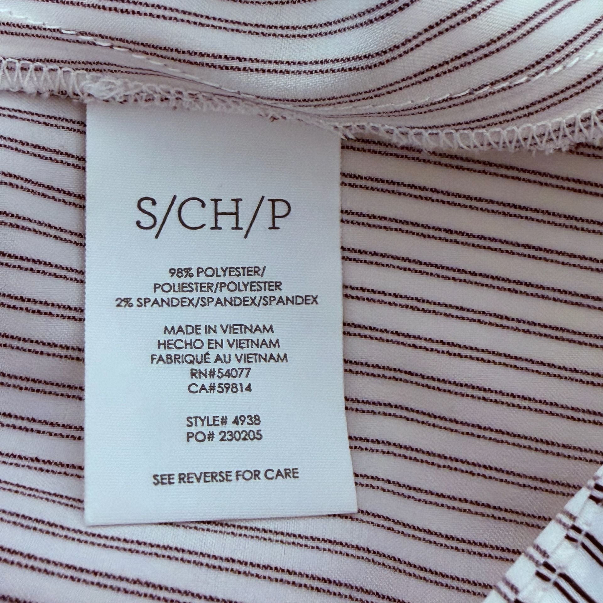 Cabi Sleeveless Blouse Size S Striped Button Down Shirt 5