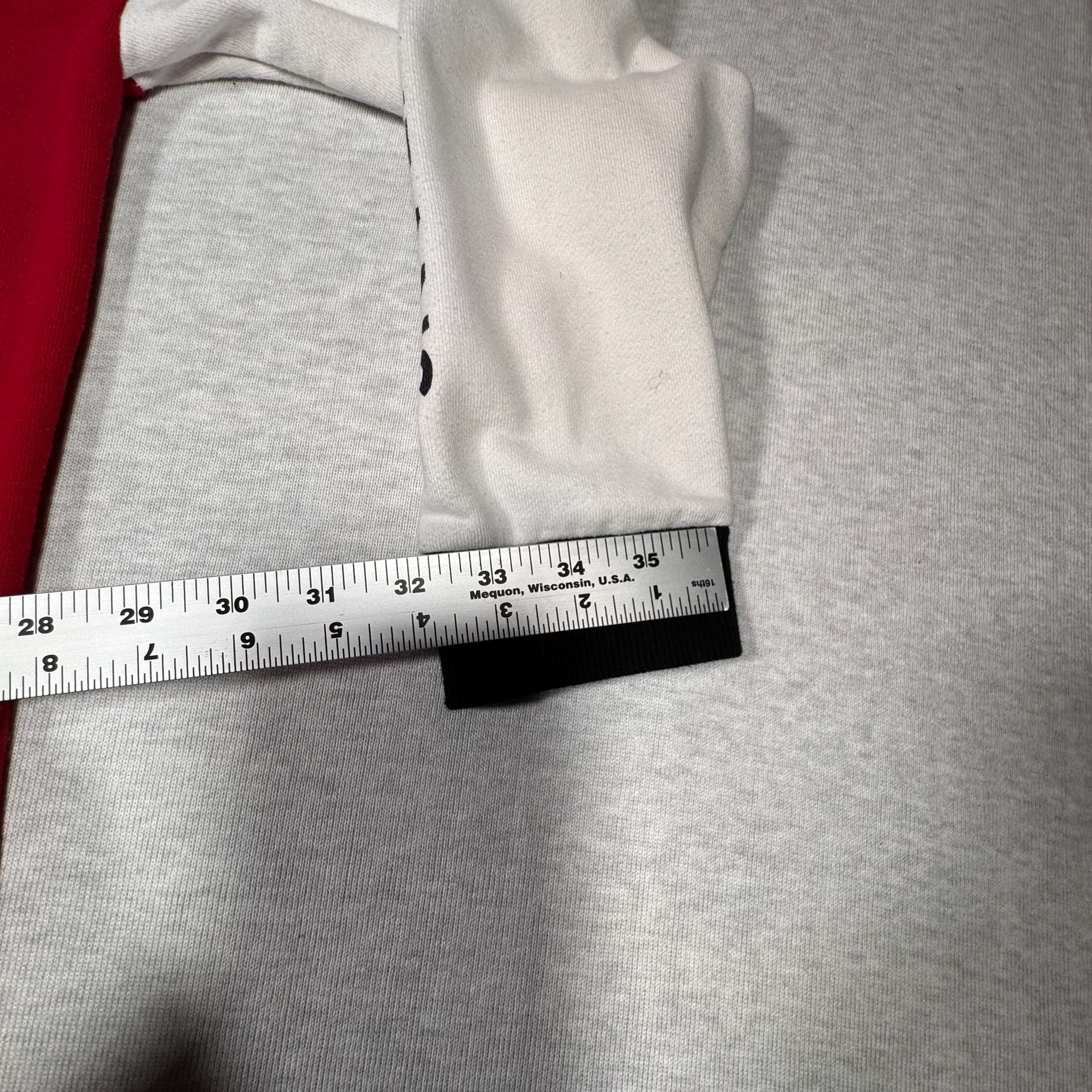 Tommy Jeans Colorblock Quarter Zip Hoodie Sweatshirt Dress Red White Black 7