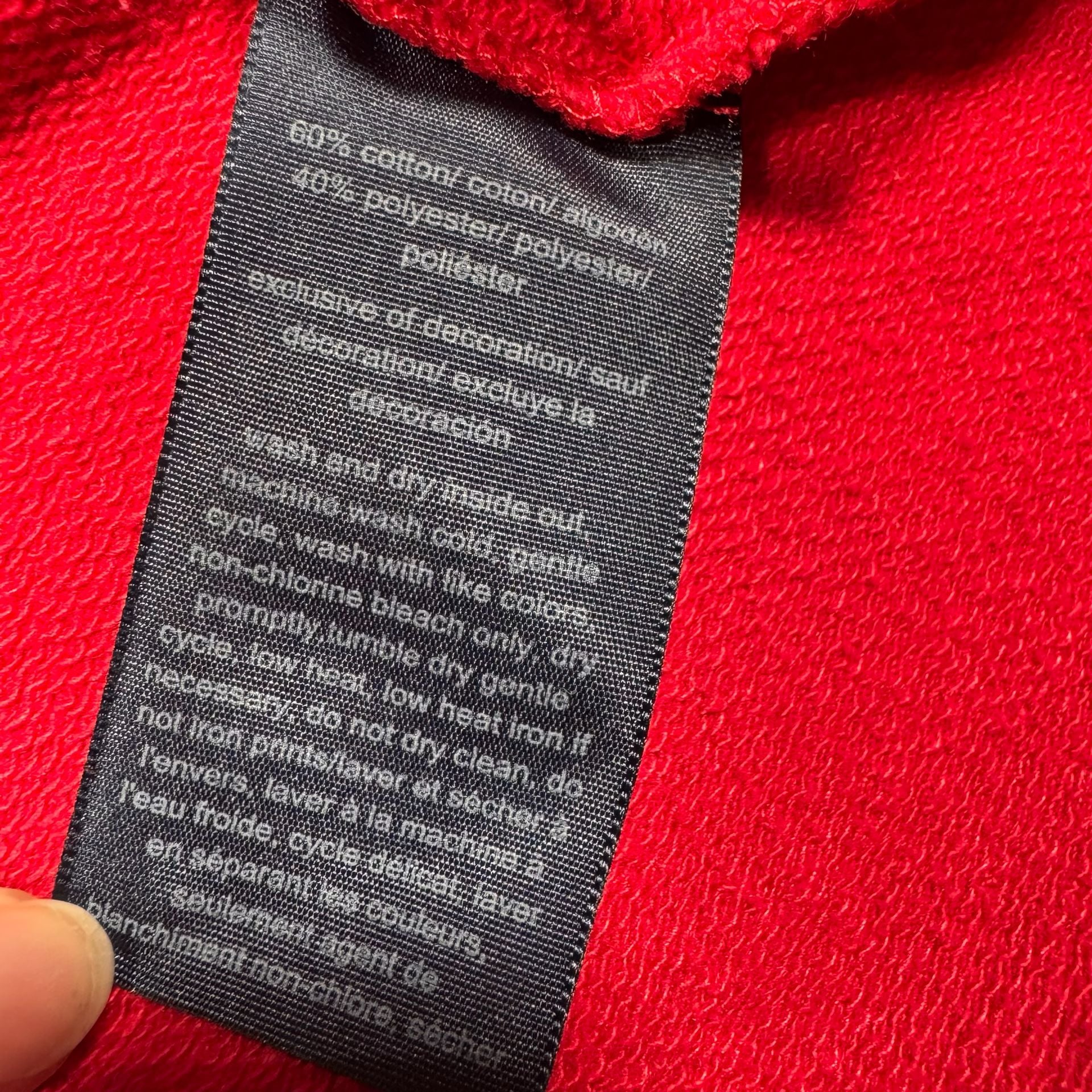 Tommy Jeans Colorblock Quarter Zip Hoodie Sweatshirt Dress Red White Black 10