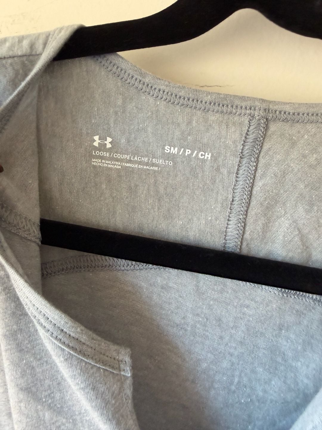 Under Armour Project Rock Respect Crop T-Shirt Size S Gray 5