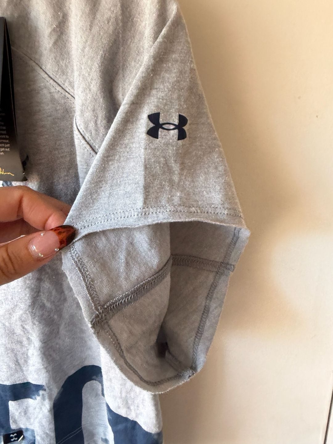 Under Armour Project Rock Respect Crop T-Shirt Size S Gray 8