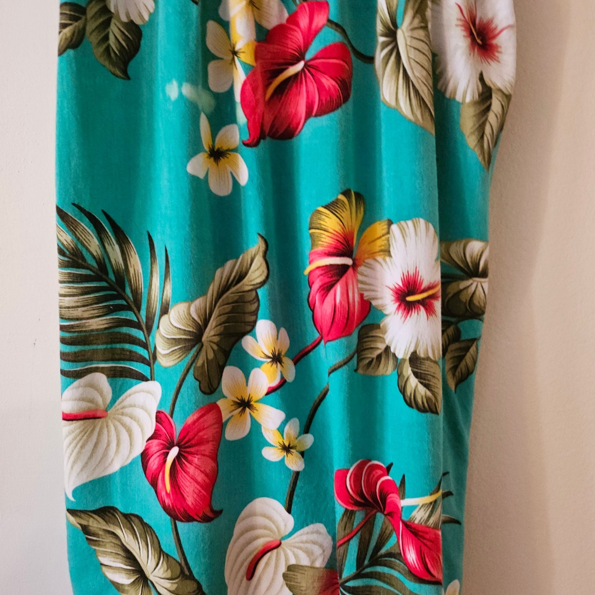 Island Planet Floral Sundress Teal 309 4