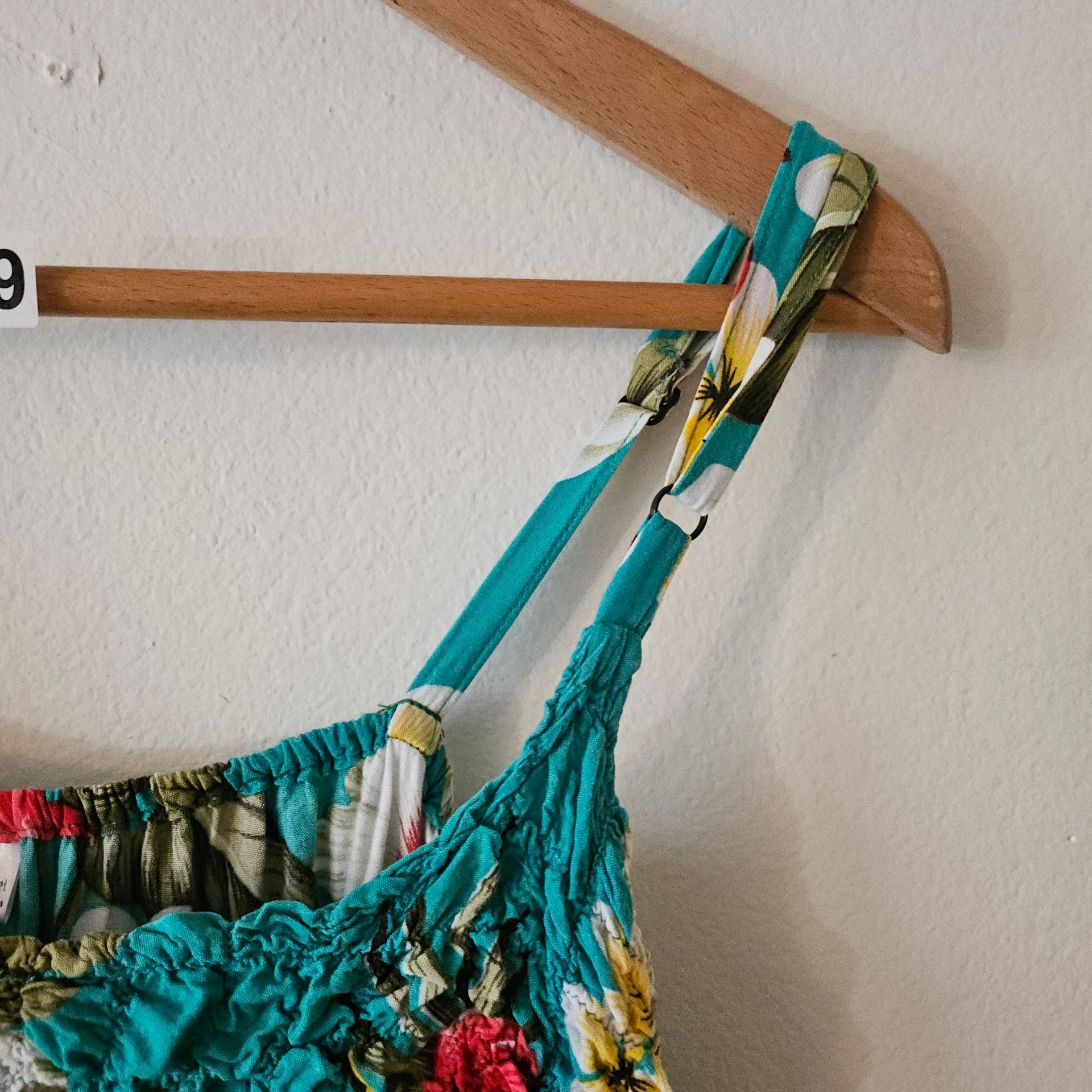 Island Planet Floral Sundress Teal 309 6