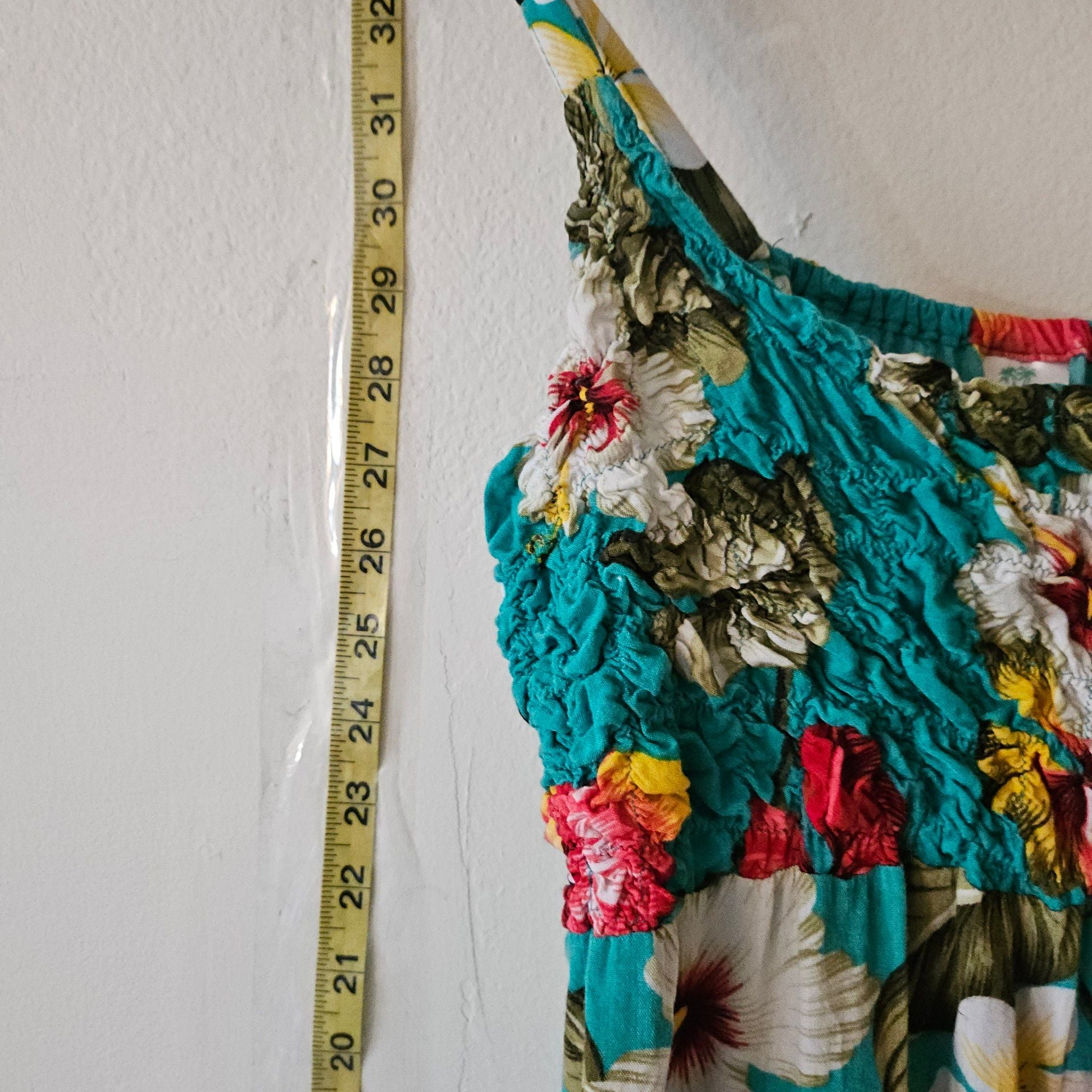 Island Planet Floral Sundress Teal 309 8