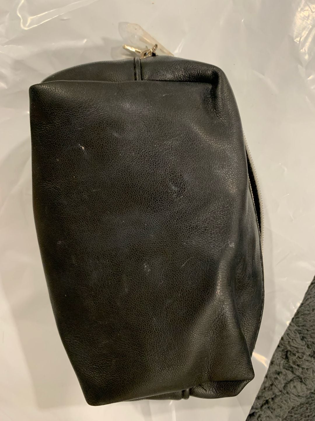 Christian Dior Black Faux Leather Cosmetics Pouch 7