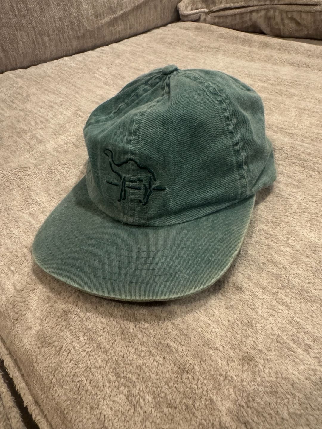 Camel Cigarettes Vintage Embroidered Logo Green Baseball Hat 3
