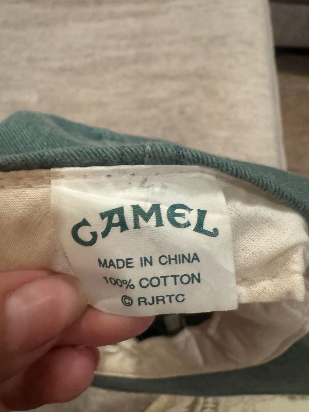 Camel Cigarettes Vintage Embroidered Logo Green Baseball Hat 5