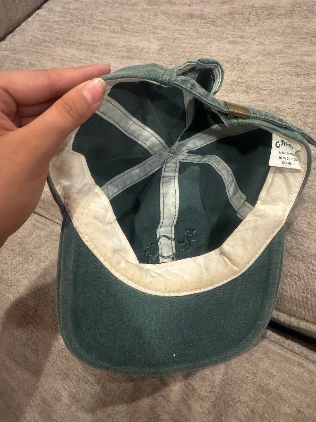 Camel Cigarettes Vintage Embroidered Logo Green Baseball Hat 6