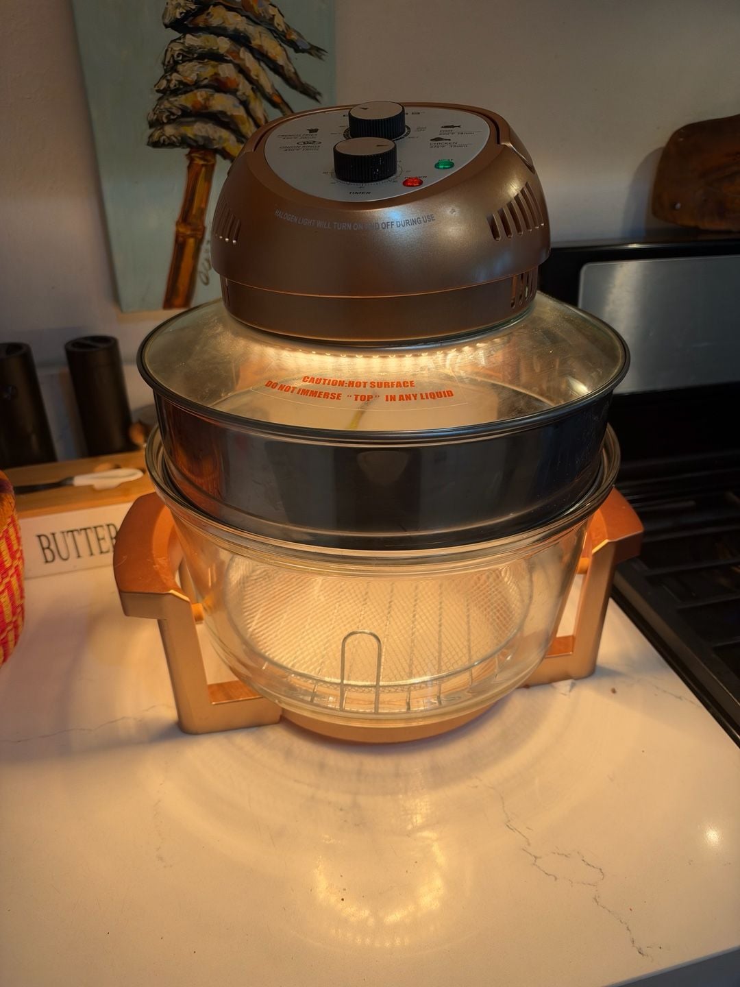 Big Boss Oil-Less Air Fryer Copper New 1