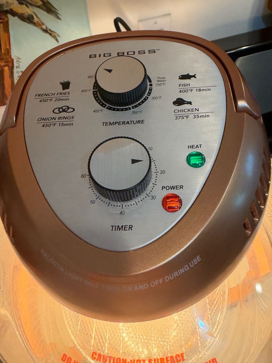Big Boss Oil-Less Air Fryer Copper New 2