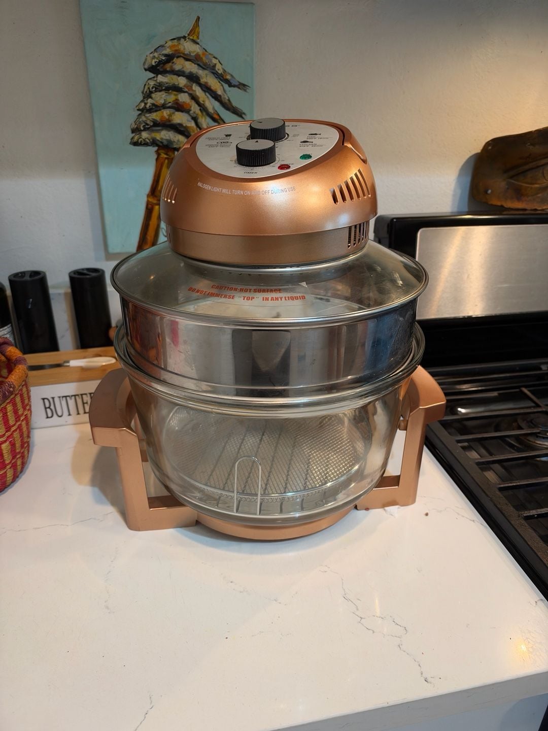 Big Boss Oil-Less Air Fryer Copper New 3