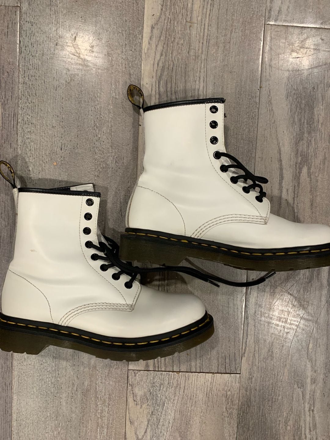 Dr. Martens 1460 Smooth Leather Boots White 2