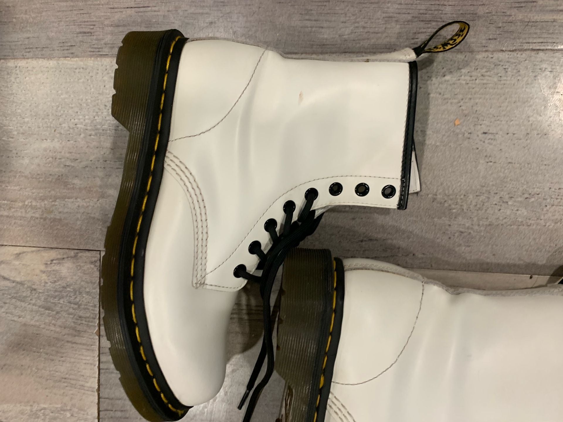 Dr. Martens 1460 Smooth Leather Boots White 5