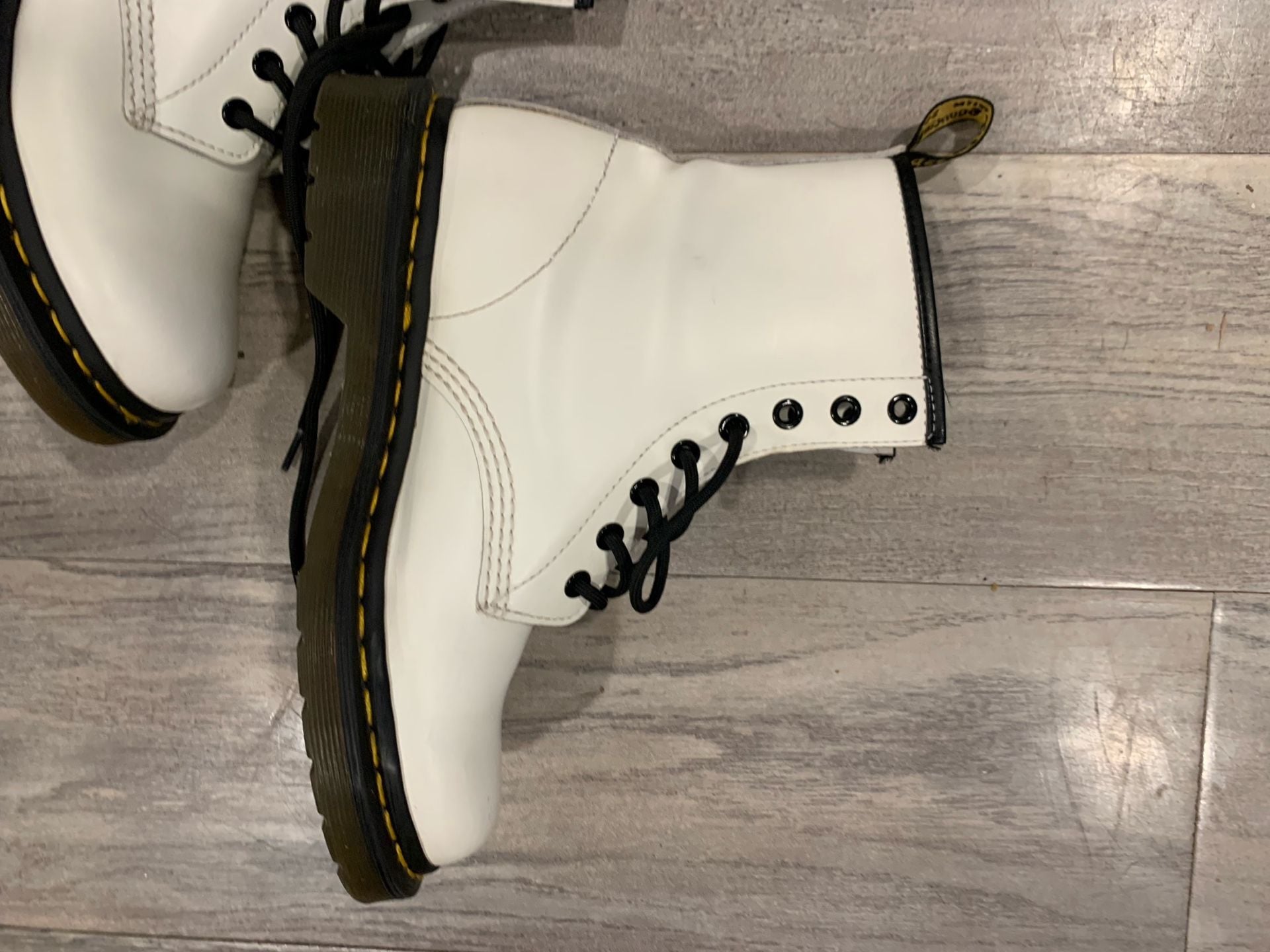Dr. Martens 1460 Smooth Leather Boots White 6