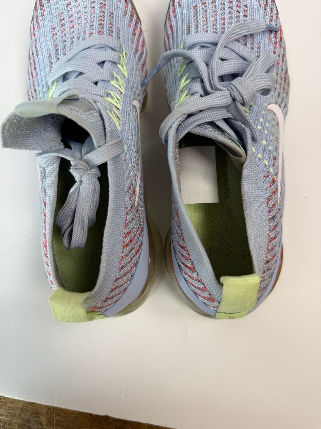 Nike Air VaporMax Flyknit 3 Sneakers Grey Multi-Color Women’s 6.5 7