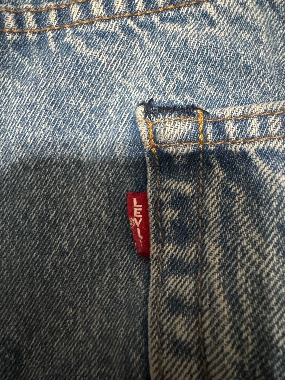 Levi's 512 Slim Taper Jeans Size 42x30 Light Wash Red Stripe Side Tape 7