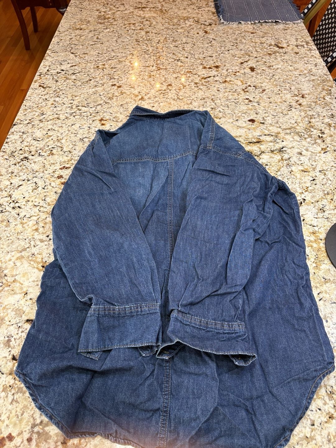 Sofia Jeans by Sofia Vergara Denim Shirt Size S (4-6) Blue Long Sleeve Top 9