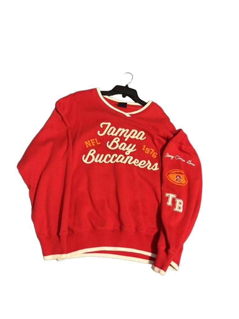 47 Brand Stoney Clover Lane Tampa Bay Buccaneers Sweatshirt Medium Red 7