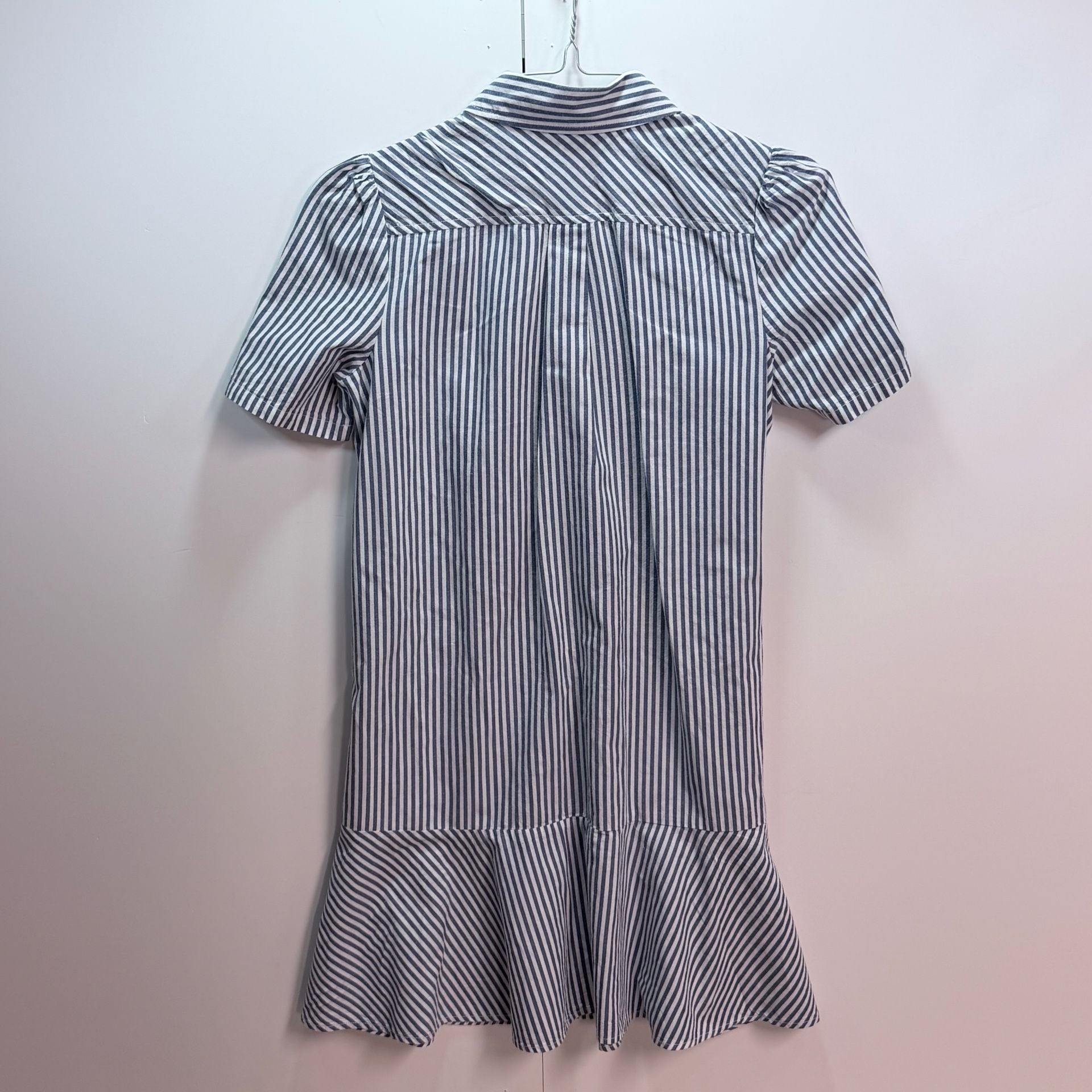 Tommy Hilfiger Striped Shirt Dress Size 4 Blue White 3