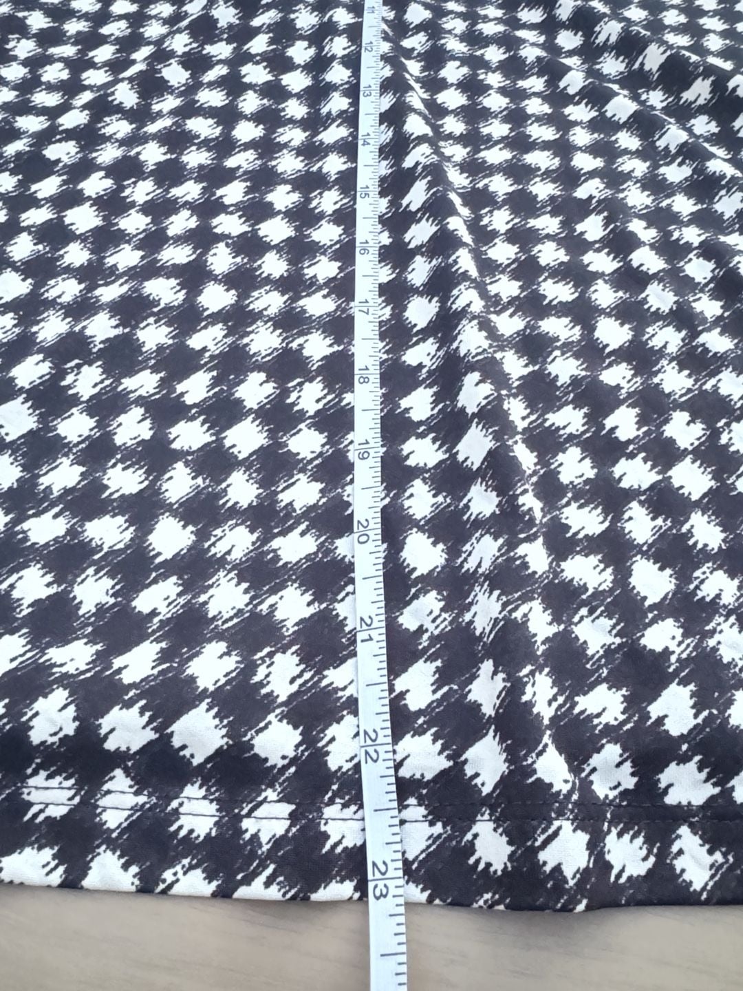 Ny Collection Petite Top Size Petite Black White Houndstooth Blouse 9
