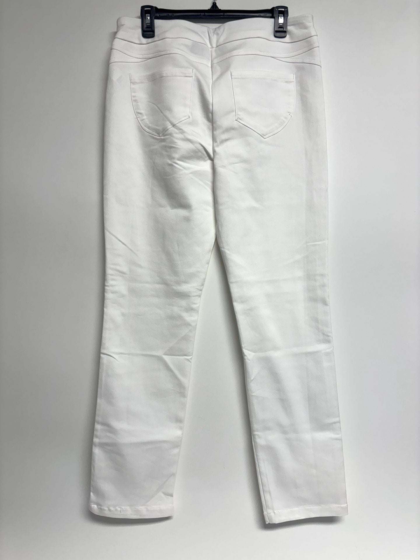  Jriggs  Pants Size 10 White Pull-On Stretch Slim Leg 9