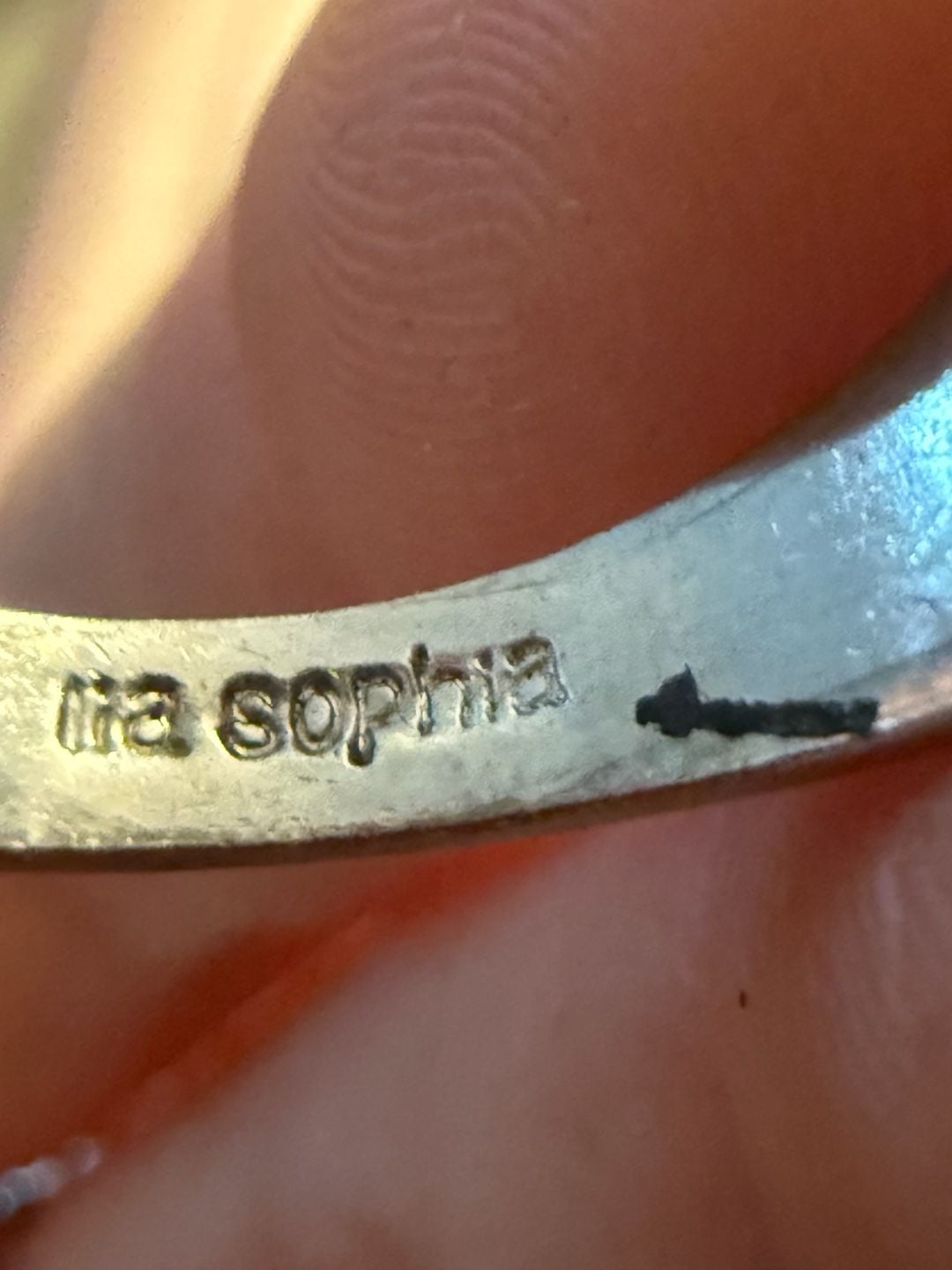 Lis A Sophia Multi-Stone Cocktail Ring Size 10.5 Silver Tone 11