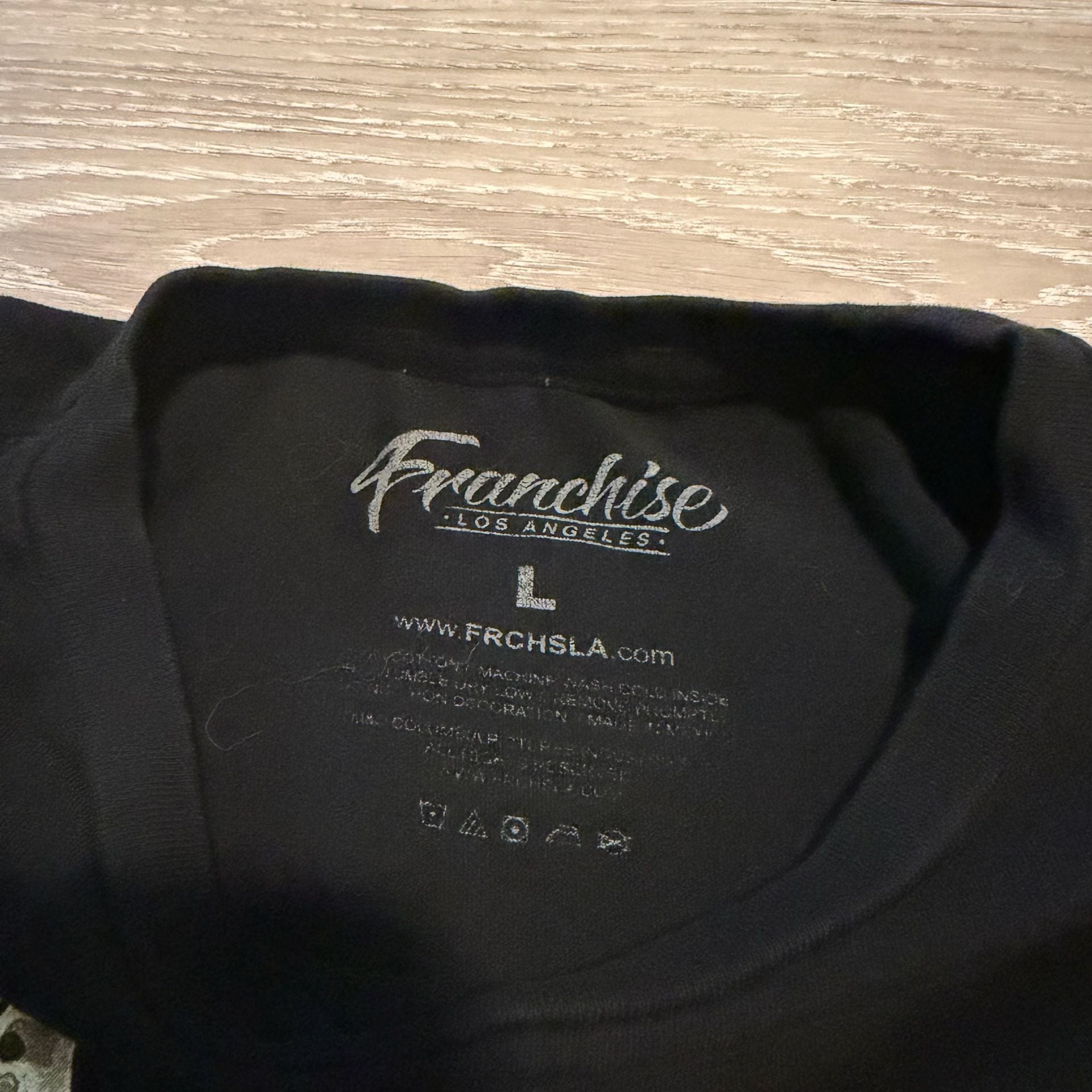 Franchise T-Shirt Black Graphic Skeleton Art 4