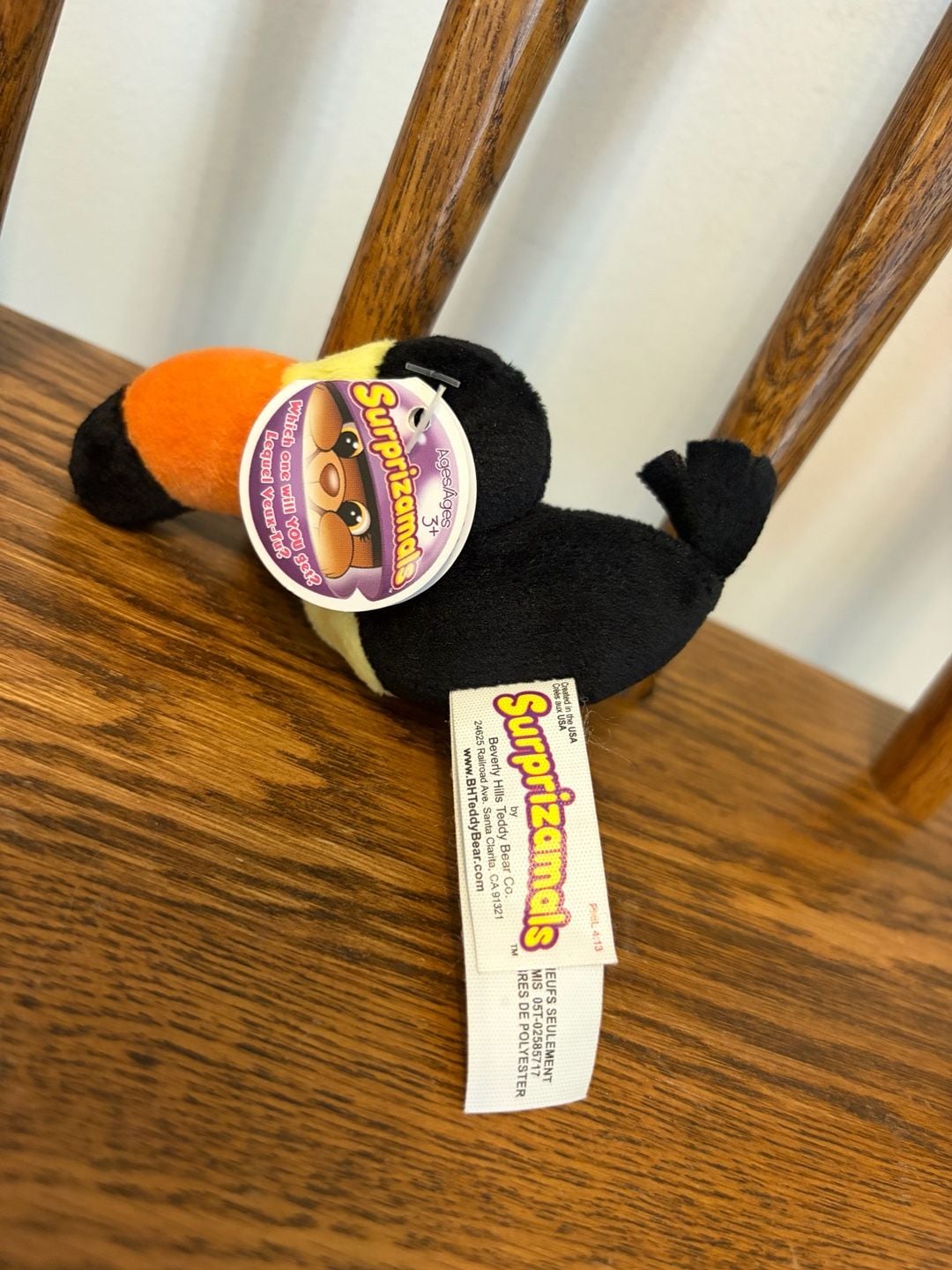 Surprizamals Toucan Bird Plush Stuffed Animal Toy 3