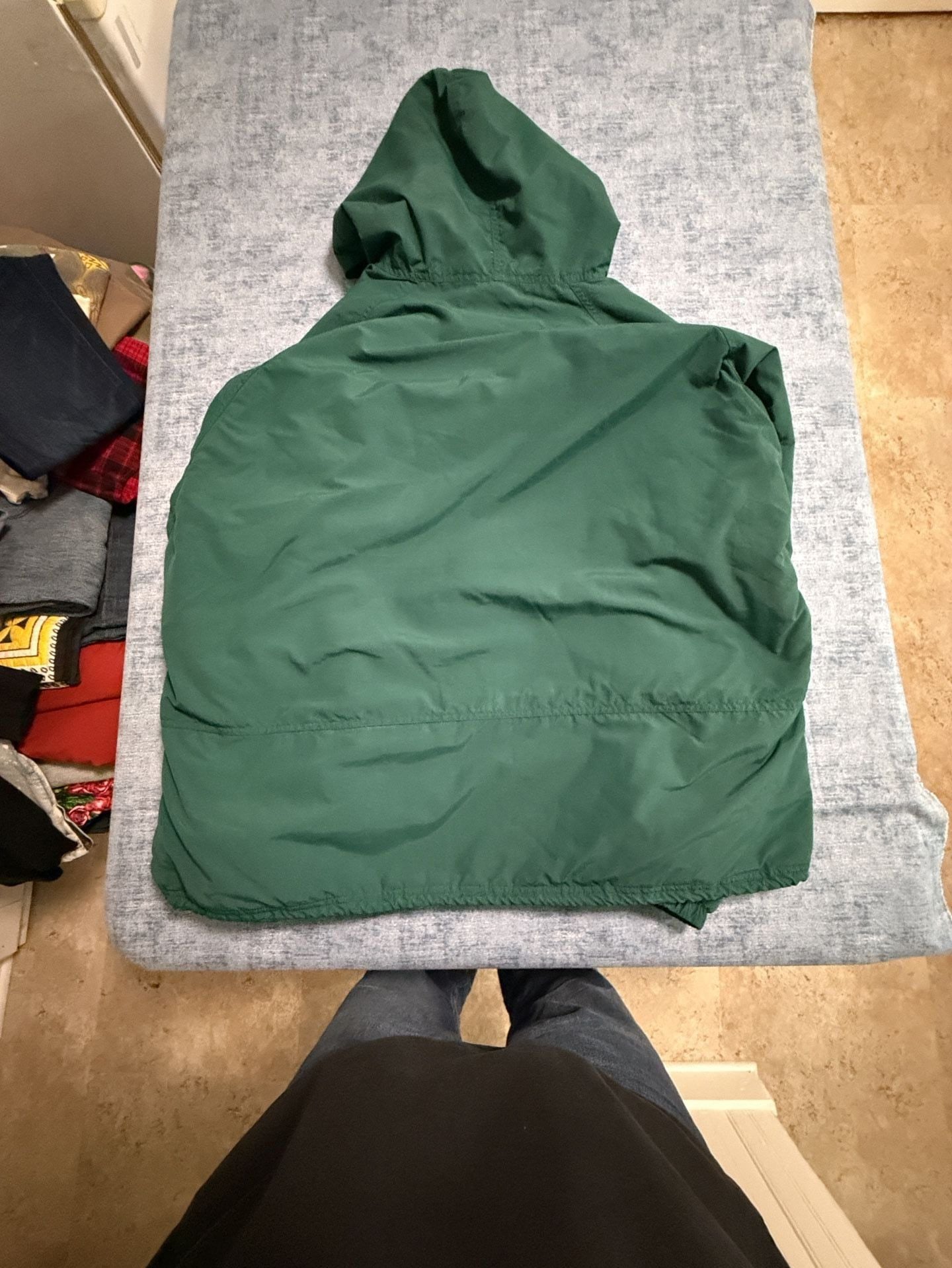 L.L.Bean Anorak Jacket Size XX-Large Green Thinsulate Pullover Hooded 6