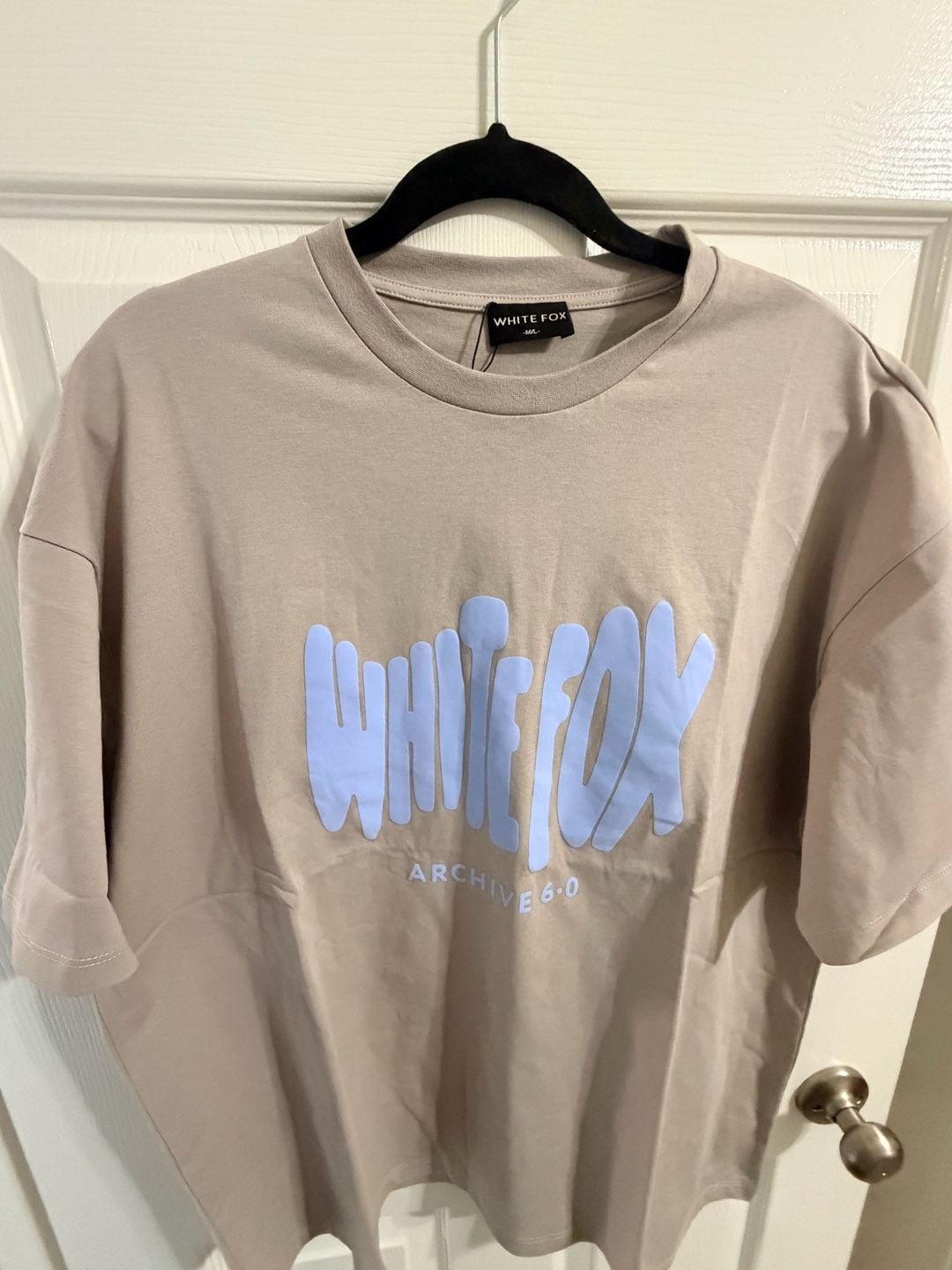 White Fox Archive 6.0 T-Shirt Size M/L Tan Graphic Tee 2