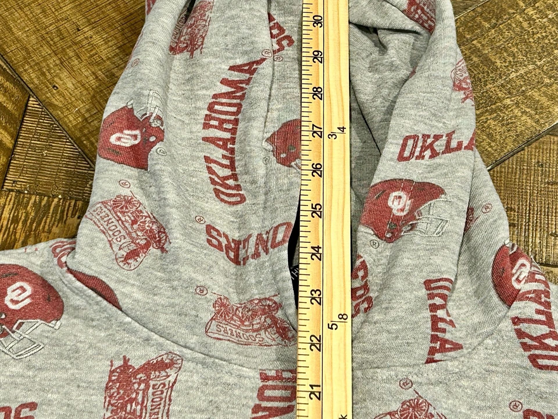 Team Athletics Oklahoma Sooners Hoodie Size XL-EG-TG-14/16 Gray 8