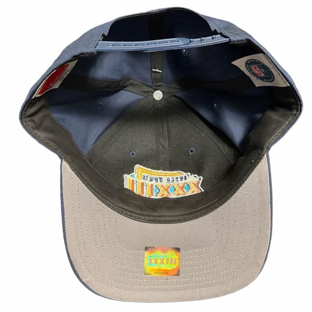 Vintage 1999 Super Bowl XXXIII Snapback Hat NFL Twins Enterprise NWT 4