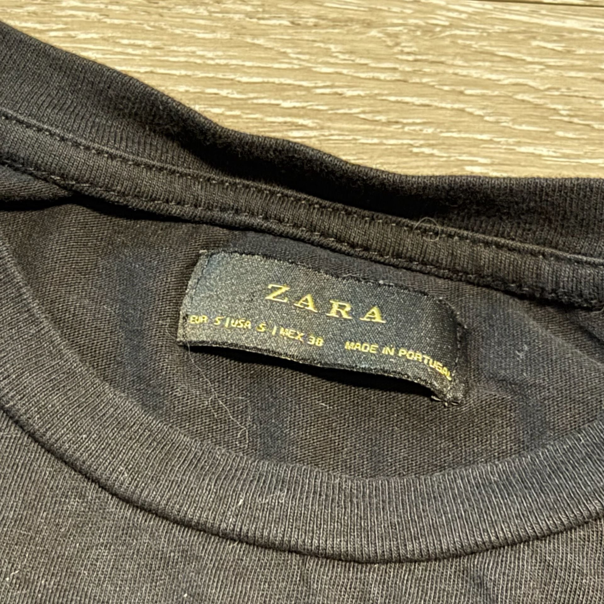 Zara Let's Make Some Electricity Sequin T-Shirt Size S 4