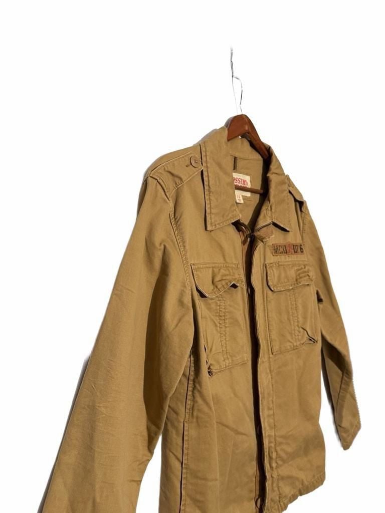 Mossimo Supply Co. Utility Jacket Size S Tan Cotton Military Field 7