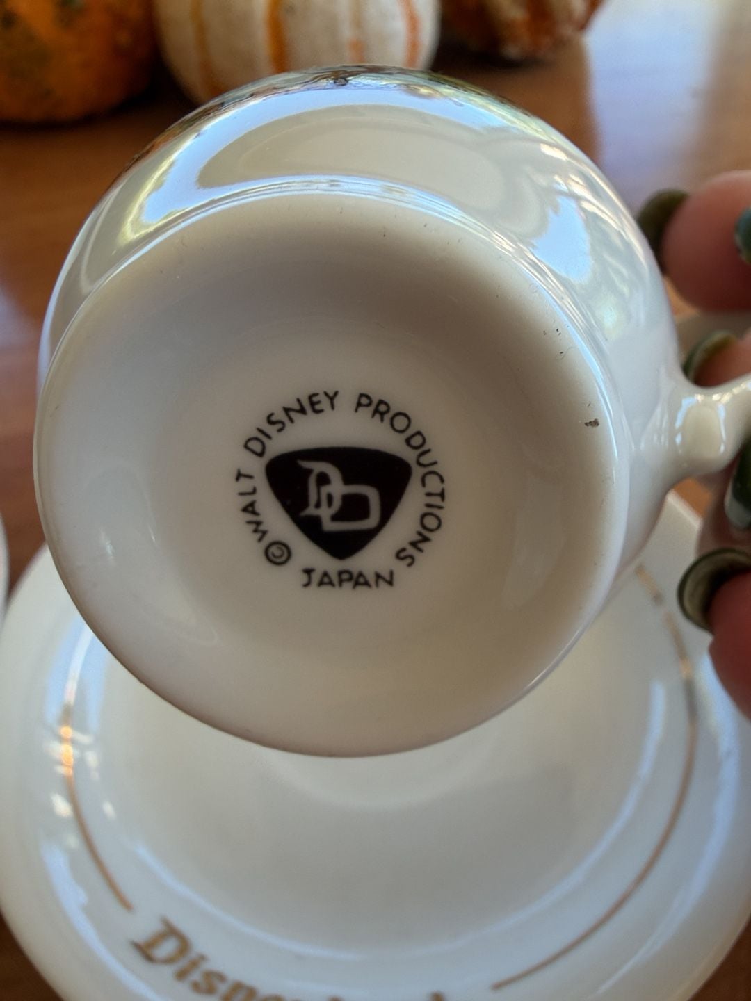 Set of 2 Vintage Walt Disney Productions Disneyland Castle Demitasse Cup And Saucer 5