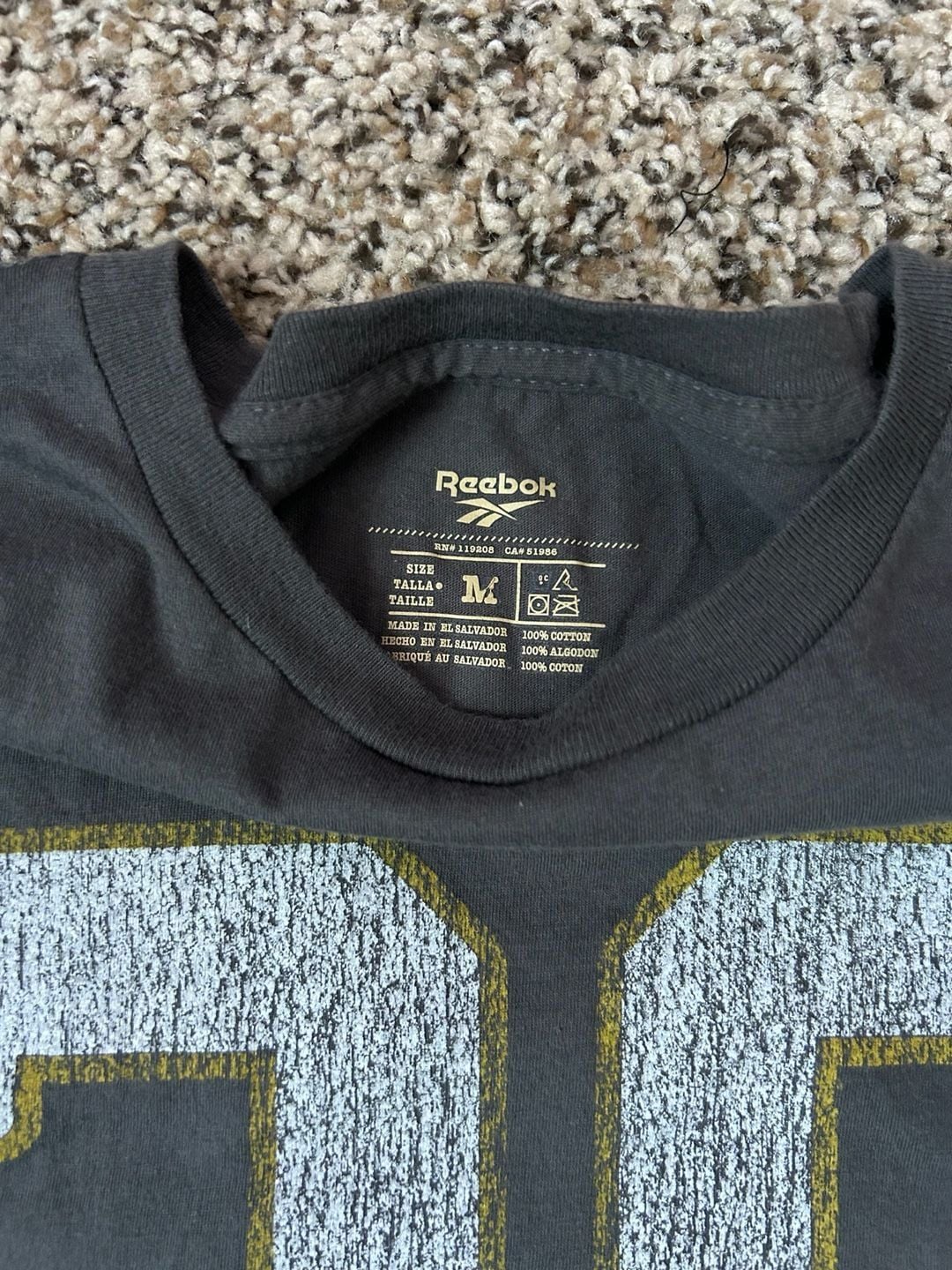 Reebok NFL Minnesota Vikings Adrian Peterson 28 T-Shirt Gray 3