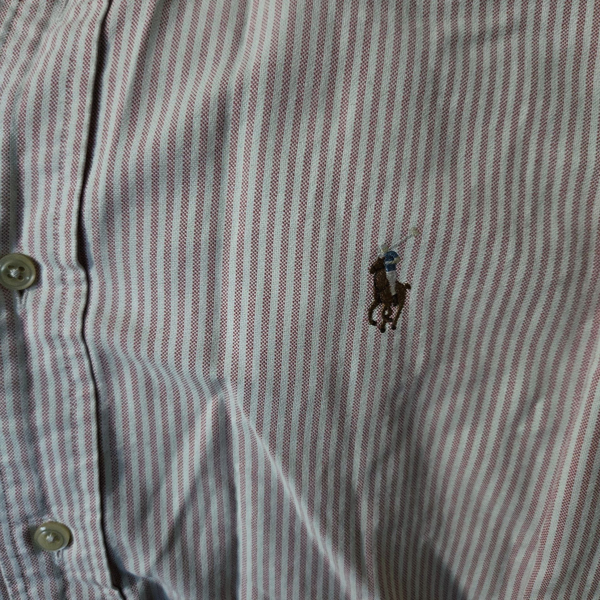 Ralph Lauren Flesh Pony Striped Button Down Shirt 3