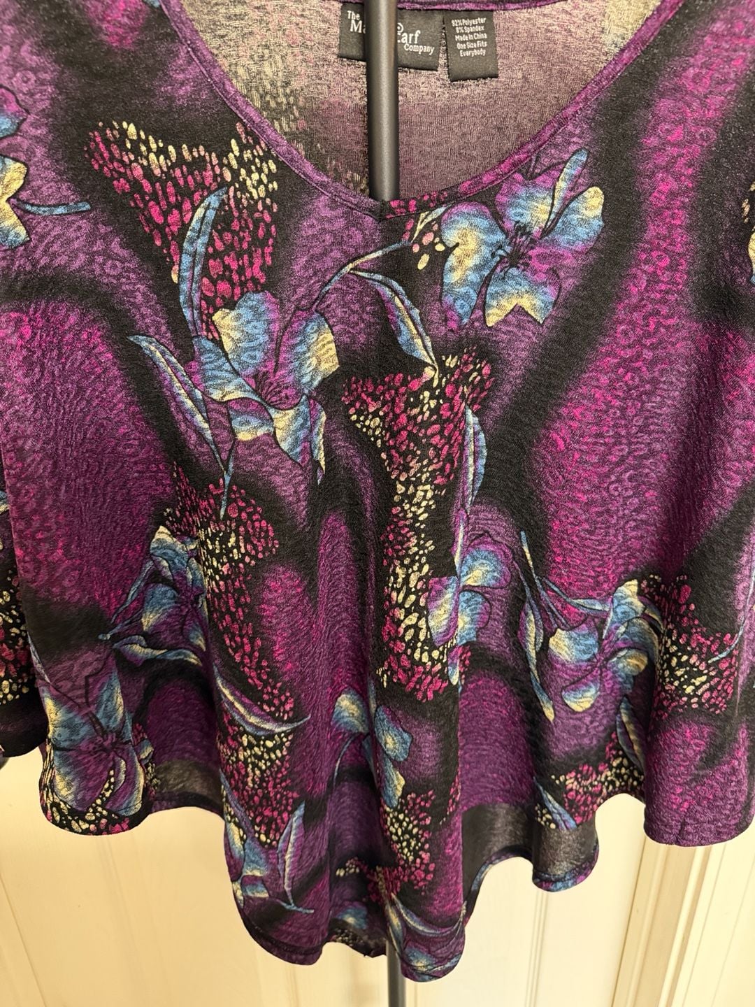 The Magic Scarf Company Poncho Top One Size Fits Everybody 3