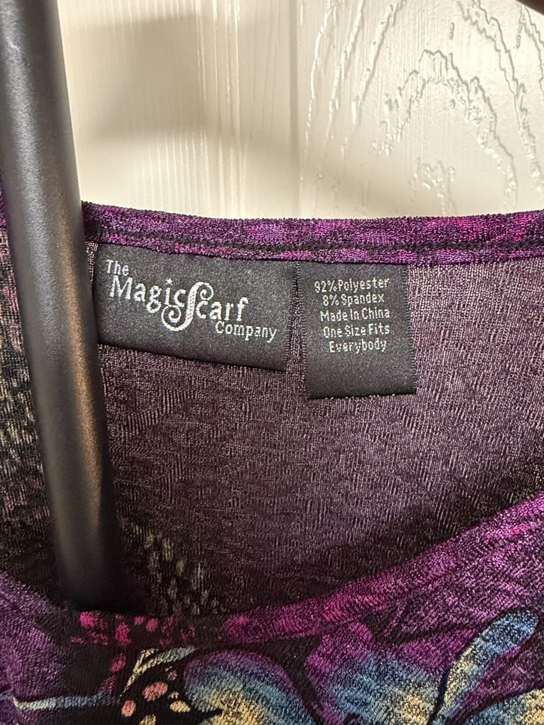 The Magic Scarf Company Poncho Top One Size Fits Everybody 5