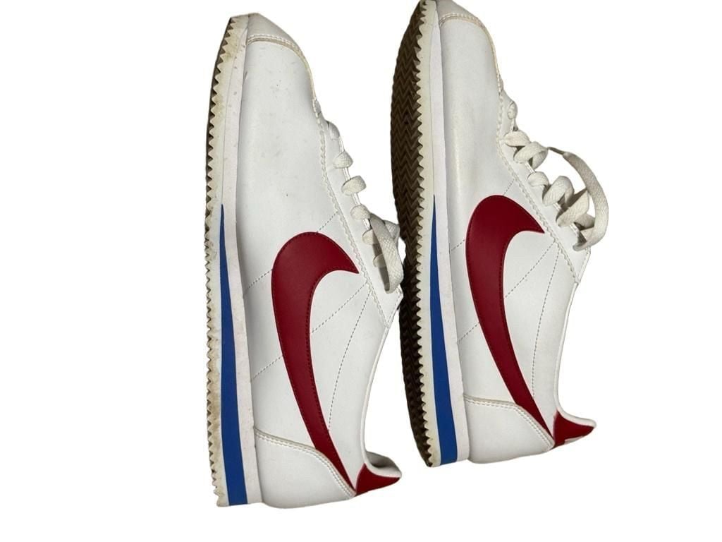 Women’s Nike Cortez Classic Size 12 White Varsity Red Royal Blue “Forest Gump” 5